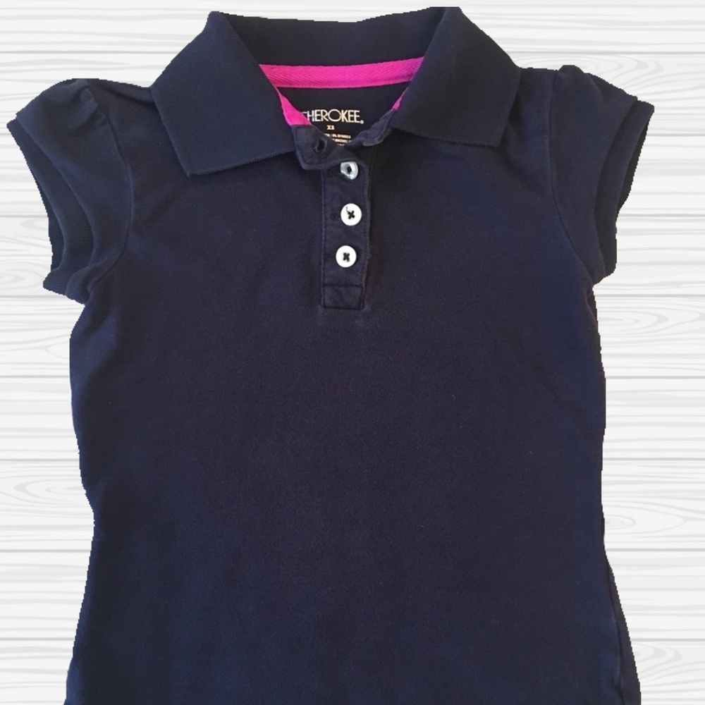Navy Polo Shirt Girls size XSmall